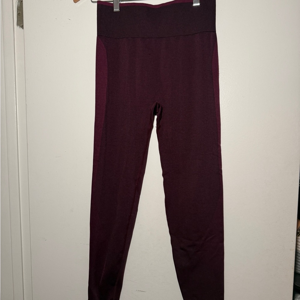 PINK Victoria's Secret Burgundy Leggings